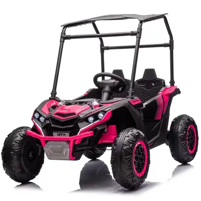 Garvee Ride - P Series: 24V Ride On Utv for Kids, 2 Seater Electric Truck With Sun Shade,4WD Electric Car Toy With Remote Con...