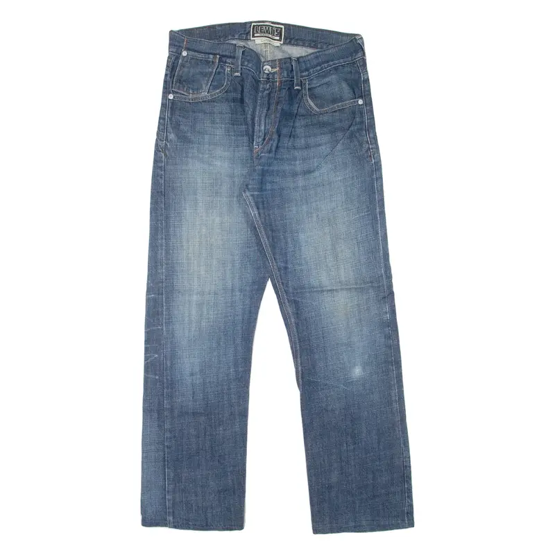 LEVI'S 514 Mens Jeans Blue Slim Straight Stone Wash W34 L32