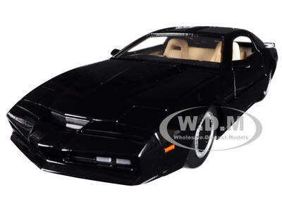 1982 Pontiac Firebird Trans Am Black with Light K.I.T.T. Knight Rider (1982) TV Series Hollywood Rides Series 1/24 Diecas...