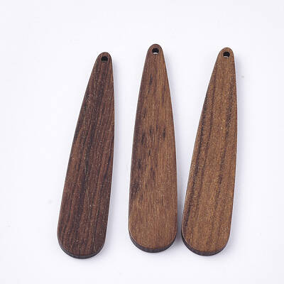 Undyed Walnut Wood Big Pendants