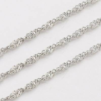 Tarnish Resistant 304 Stainless Steel Singapore Chains