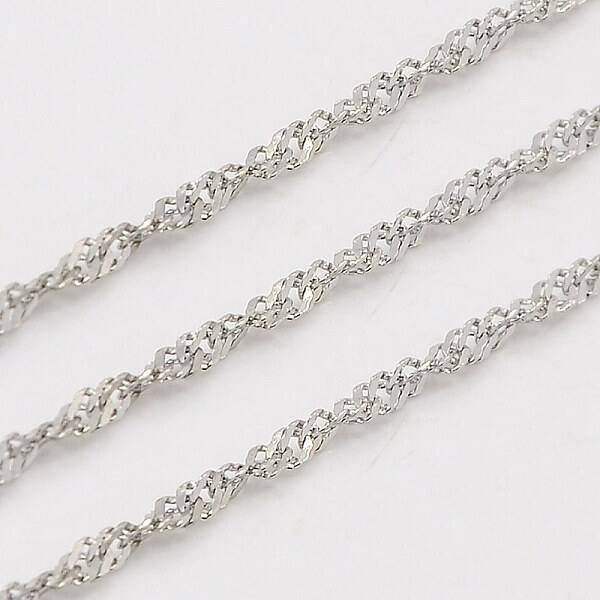 Tarnish Resistant 304 Stainless Steel Singapore Chains