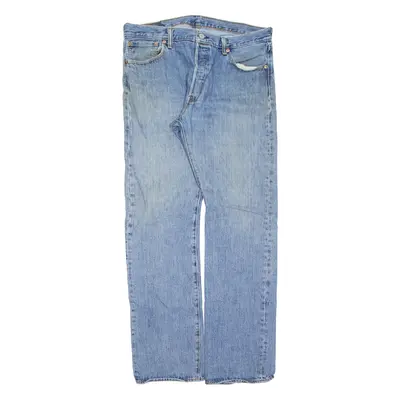LEVI'S 501 Jeans Mens Blue Regular Straight Stone Wash W36 L34