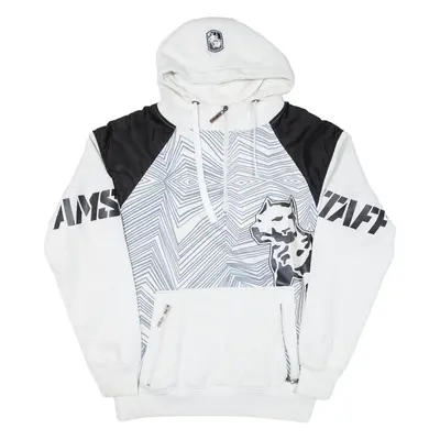AMSTAFF Mens White Hoodie L