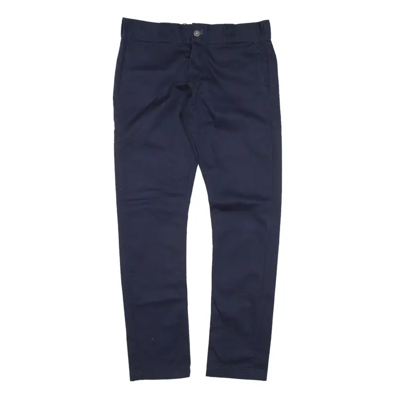 DICKIES Trousers Blue Slim Skinny Womens W30 L30