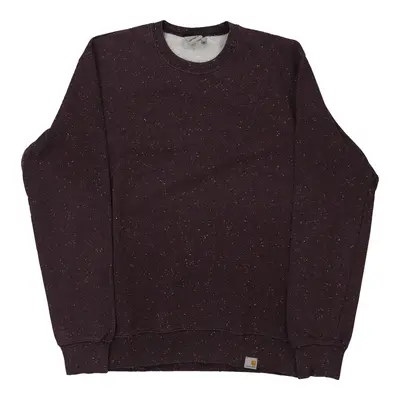 Carhartt Sweatshirt - Medium Purple Cotton Blend