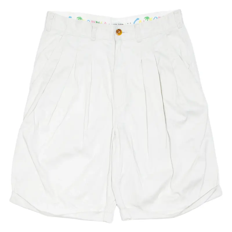 CALIFORNIA SUMMERTIME Womens Chino Shorts Beige Relaxed M W30