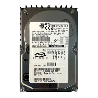 07J716 Dell 18.4GB Ultra-160 SCSI 15000 3.5-inch 8MB Hard Drive