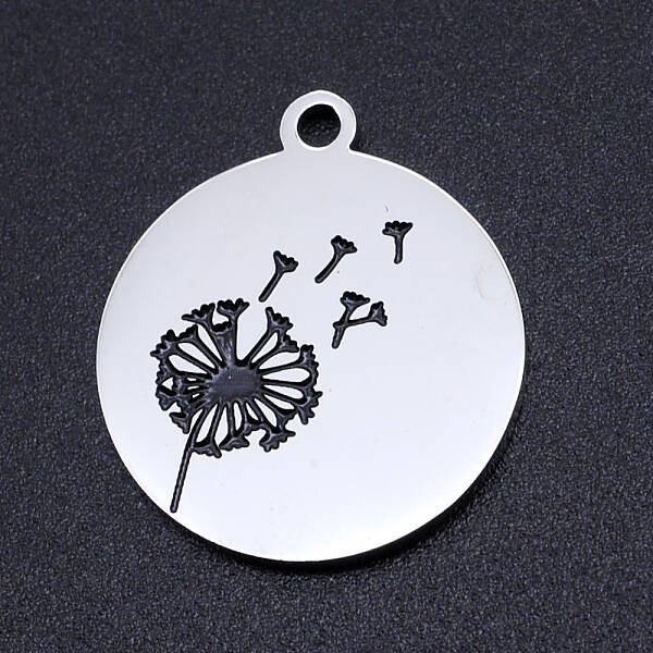 Non-Tarnish 201 Stainless Steel Etched Pendants