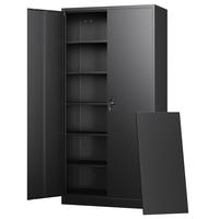 Letaya Metal Garage Storage Cabinets with Lock Door and Adjustable Shelves, Steel Tool Cabinets for Home,Office,Warehouse Org...