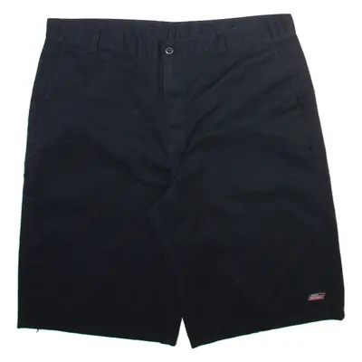 DICKIES Mens Workwear Shorts Black Relaxed XL W38
