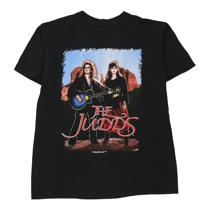 The Judds 1990 Tour Unbranded T-Shirt - Large Black Cotton