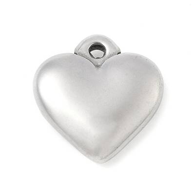 304 Stainless Steel Heart Pendants
