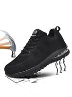 Men's Casual Slip on Work Shoes, Comfortable Breathable Lightweight Low Top Sneakers, Fashionable Anti-smash and Anti-punctur...