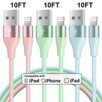 Mobile Phone Charging Cable, Portable Phone Charger Cable, USB A Cellphone Charger Cable Compatible with iPhone 14 13 12 11 P...