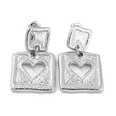 Tarnish Resistant 304 Stainless Steel Dangle Stud Earrings