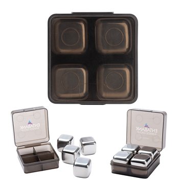 50 Customized Aces 4-Piece Ice Cube Set - Stainless Steel & FDA ...