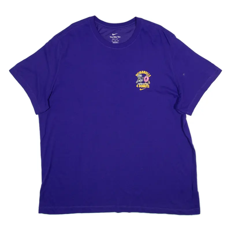 NIKE Womens T-Shirt Purple 2XL