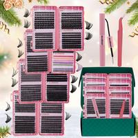 Eyelash Extensions Kit, 1 Box Eyelash Glue & Tweezers, Professional Eye Tool for Women, Eye Makeup Accessories for Home & Sal...
