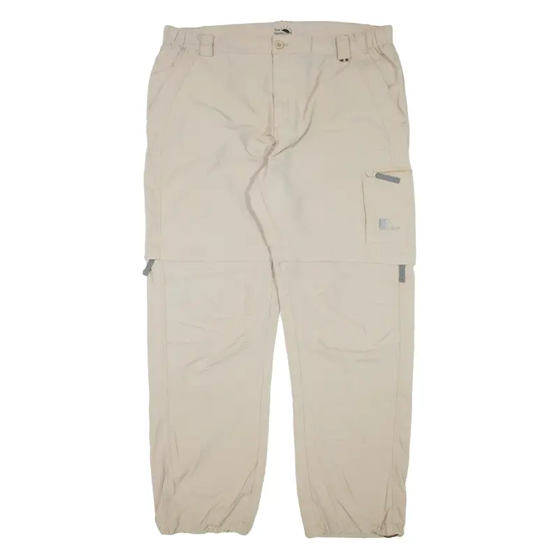 UNLICENSED Hiking Outdoor Trousers Beige Regular Straight Mens W36 L30