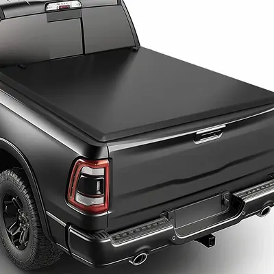YITAMOTOR® 5.7FT 4-Fold Soft Truck Bed Tonneau Cover For 2009-2025 Dodge Ram 1500 Waterproof