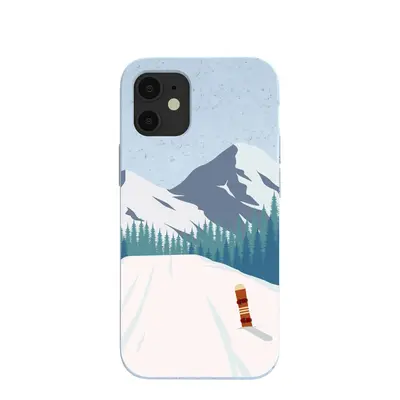 Powder Blue Shredding Peaks iPhone 12 Mini Case