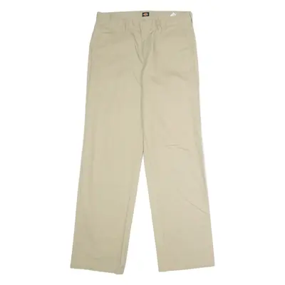 DICKIES Workwear Womens Trousers Beige Regular Straight W30 L30