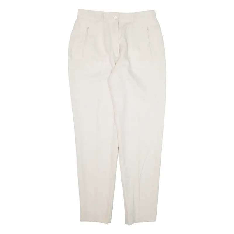 SPENGLER Trousers Beige Relaxed Tapered Womens W30 L29