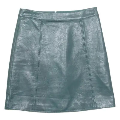 ORSAY Womens A-Line Skirt Green Short Leather S