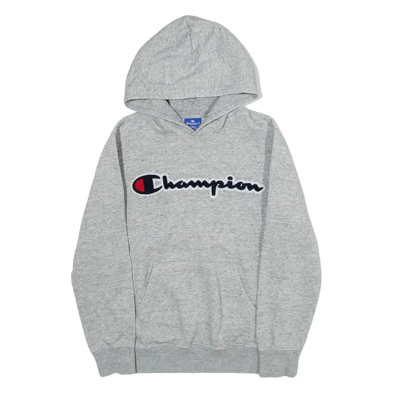 CHAMPION Womens Grey Hoodie L