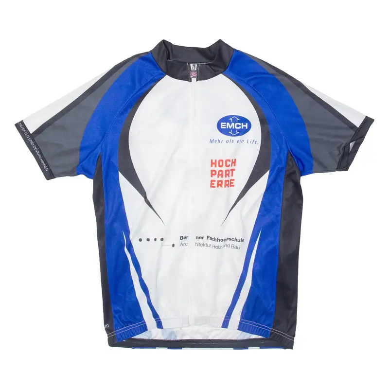 OLE Full Zip Cycling Mens Jersey Blue L