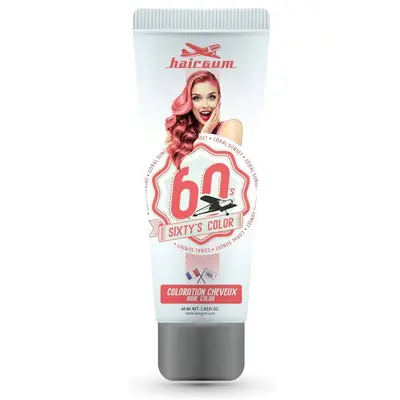 Hairgum Sixty's Hair Color Coral Sunset