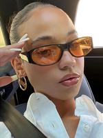 Women's Trendy Tinted Lens Oval Frame Sunglasses, Vintage Casual Sunglasses for Everyday Use, Fashion Accessories for Outdoor...