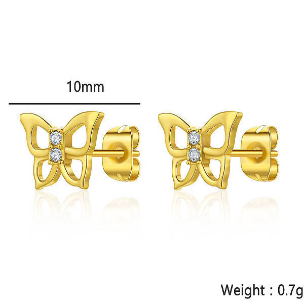 Simple Fashion Butterfly Stud Earrings