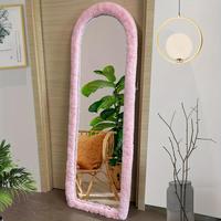 Full Length Mirror Cover, 1 Count Soft Anti Slip Cover, Home Decor Supplies for Living Room Bedroom Dressing Room, Valentine'...