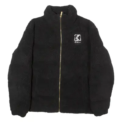 KARL KANI Borg Mens Puffer Jacket Black XL