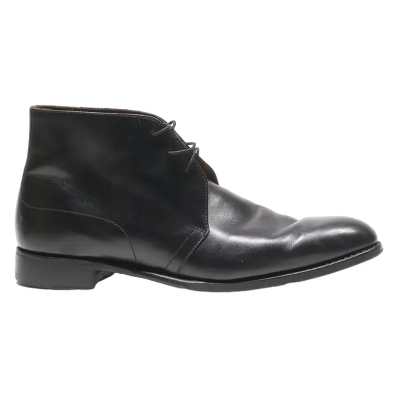 LODING Lace-Up Boots Black Leather Mens UK 8