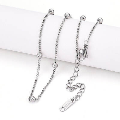Non-Tarnish 304 Stainless Steel Satellite Chain Necklace for Men Women