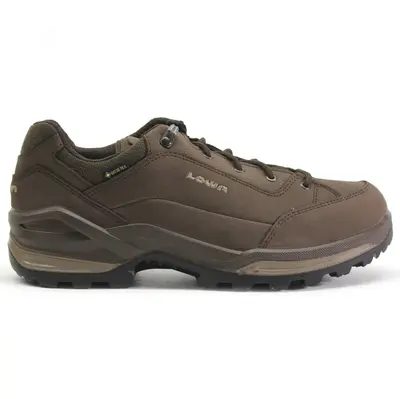 Lowa Renegade GTX Lo Nubuck Men's Outdoor Shoes - Espresso Beige Brown - Size:US 12 Men