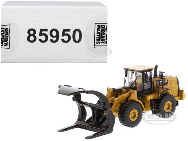 CAT Caterpillar 972M Wheel Loader with Log Fork and Operator \