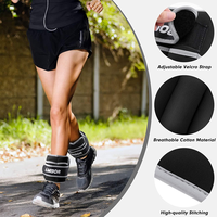 AMBOR Ankle Weights, 1 Pair 2 3 4 5 Lbs Adjustable Leg Weights, Strength Training Ankle Weights for Men Women, Wrist Weights ...