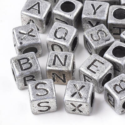 Plated Acrylic Beads