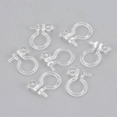 Plastic Clip-on Earring Findings