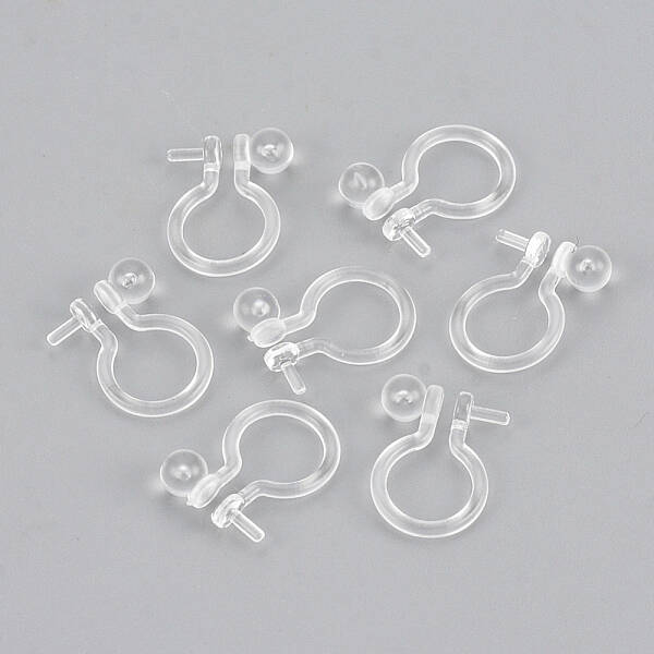 Plastic Clip-on Earring Findings
