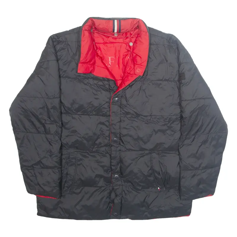 TOMMY HILFIGER Mens Puffer Coat Black M