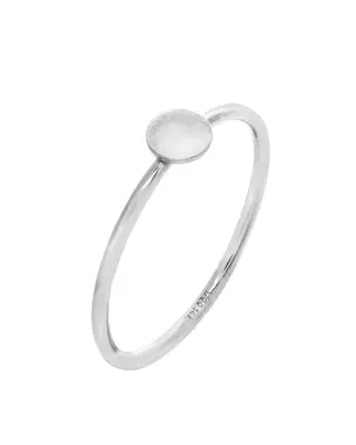 Flat Dot Ring | Metal Color: Silver | Size: 7