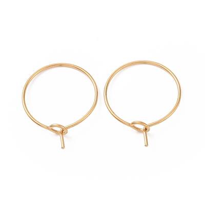 Ion Plating(IP) 316L Surgical Stainless Steel Hoop Earring Findings