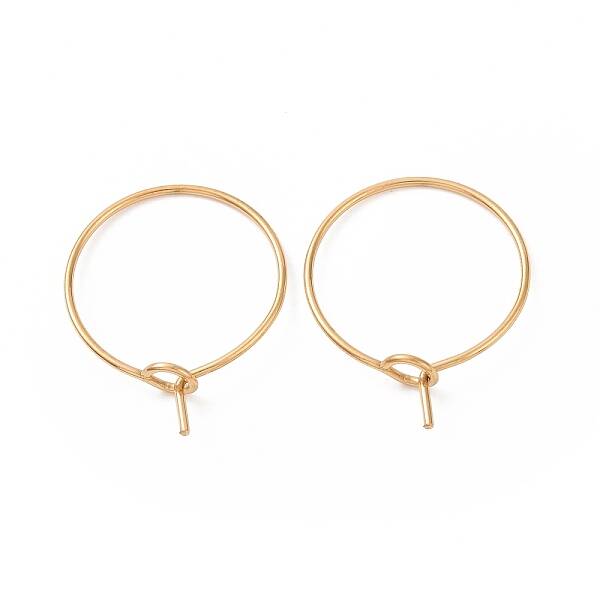 Ion Plating(IP) 316L Surgical Stainless Steel Hoop Earring Findings