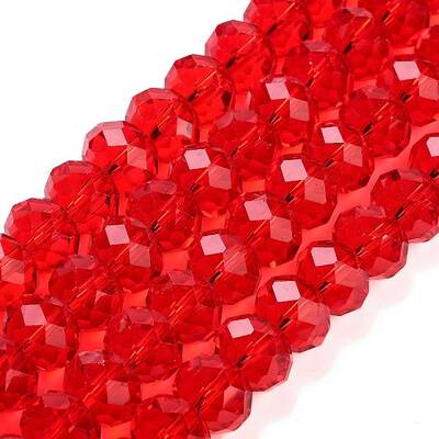 Handmade Imitate Austrian Crystal Faceted Rondelle Glass Beads