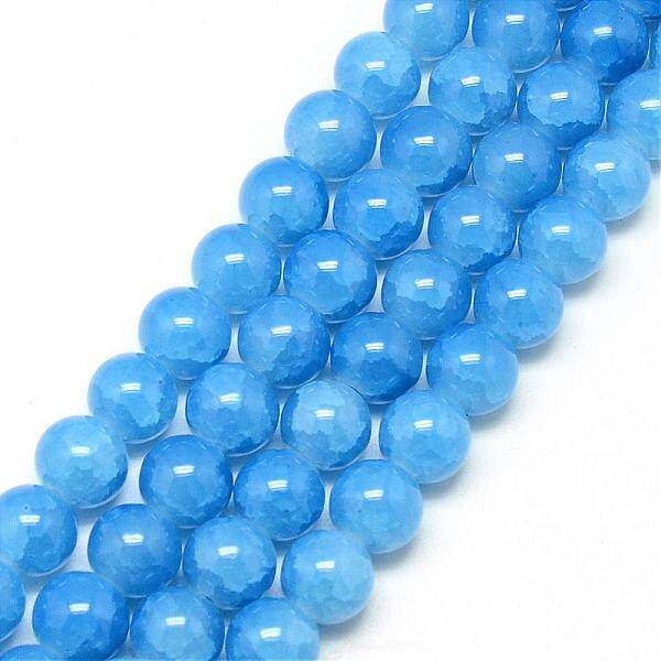 Baking Painted Crackle Glass Bead Strands